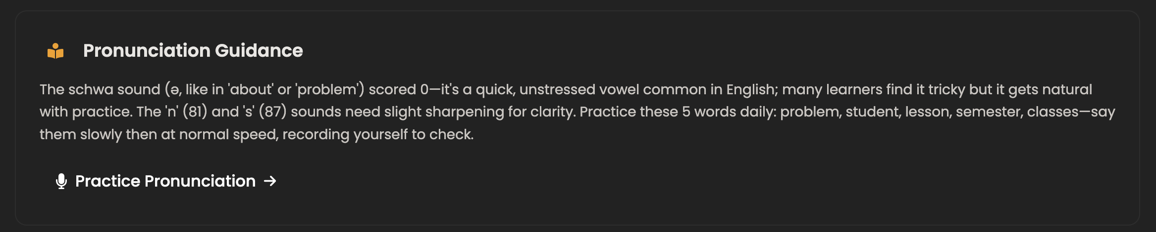 Pronunciation Analysis